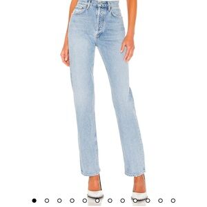 Agolde Lana Straight in Riptide